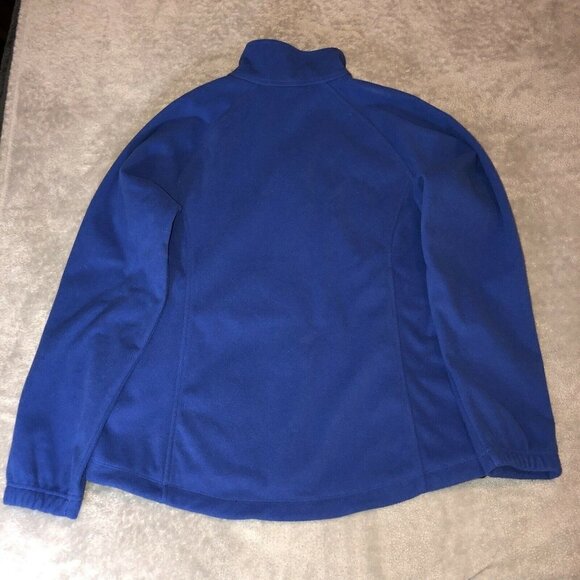 LANDS' END Mens Blue Fleece Full Zipper Jacket Sz Medium - Picture 6 of 10